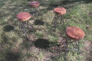 aguas verdes hierro y madera