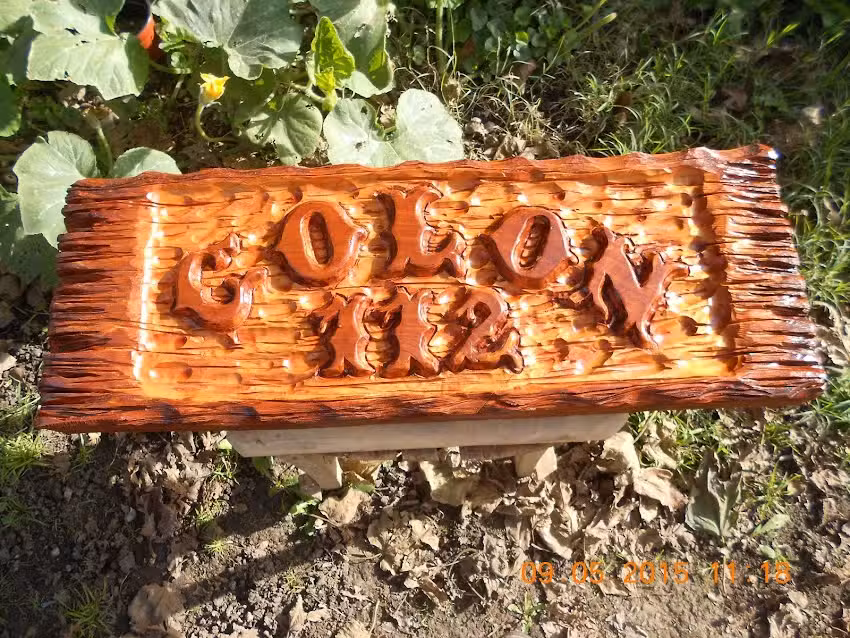 Letreros en madera EL CALDEN